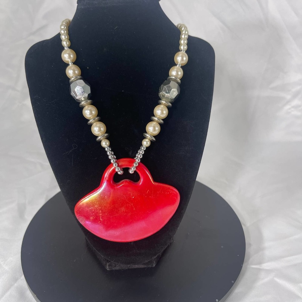 Vtg Statement Piece Necklace - image 2